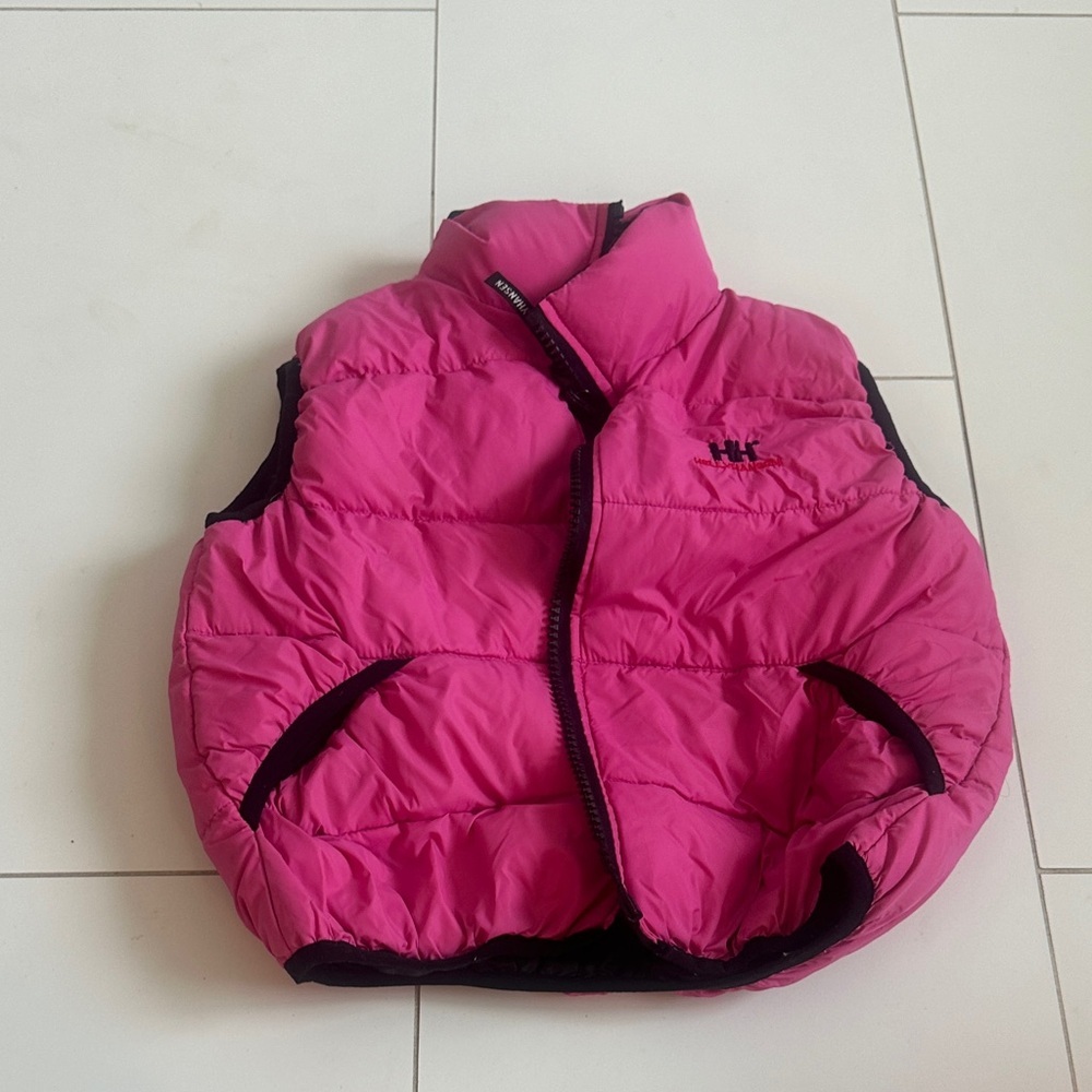 Helly Hansen Fuchsia Puffer Vest with Black Trim 4